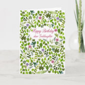 Carte Feuille Godgirl Anniversaire (Devant)