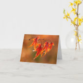 Carte Feuille japonais (Fleur jaune)