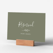 Carte Feuille minimale | Panneau réservé vert foncé