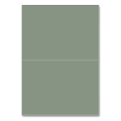 Carte Feuille minimaliste moderne Sage Green (Dos)
