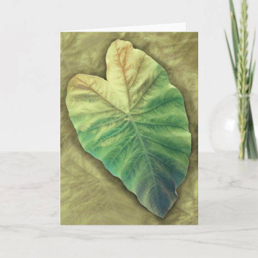 Carte Feuille ombragée (Devant)