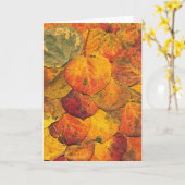 Carte Feuille tombé d'Aspen (Fleur jaune)