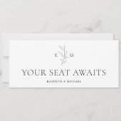 Carte Feuille verte minimaliste en-tête de tableau (Devant)