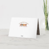 Carte Feuilles Burlap, Bon thanksgiving (Dos)