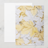 Carte Feuilles d'automne (Devant / Derrière)
