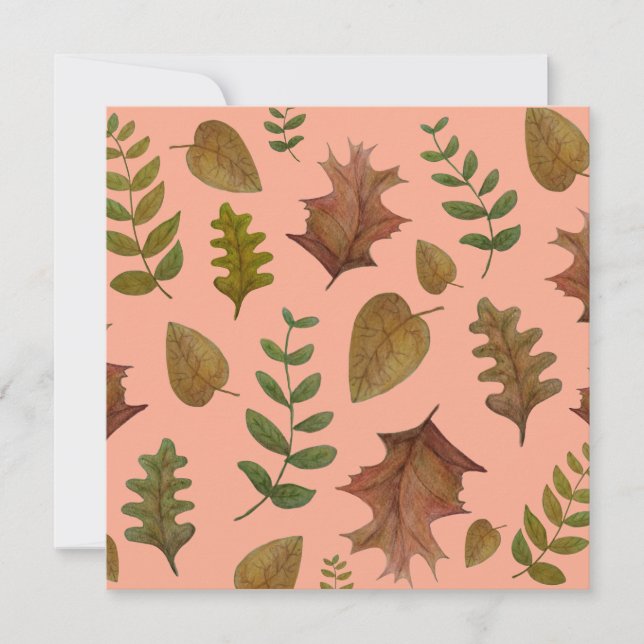 Carte Feuilles d'automne (Devant)