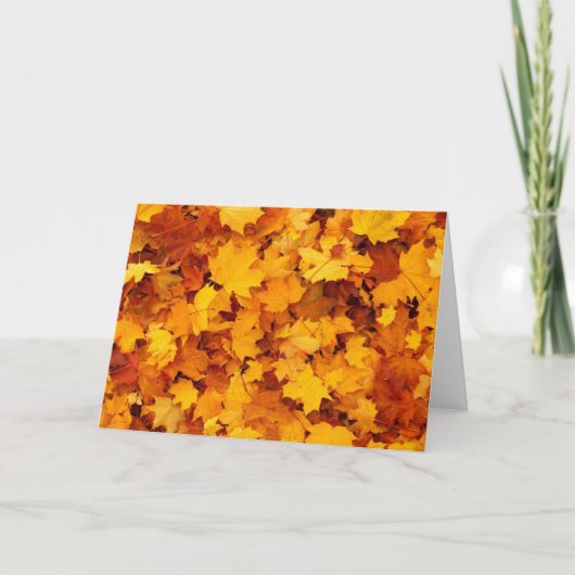 Carte Feuilles d'automne (Devant)