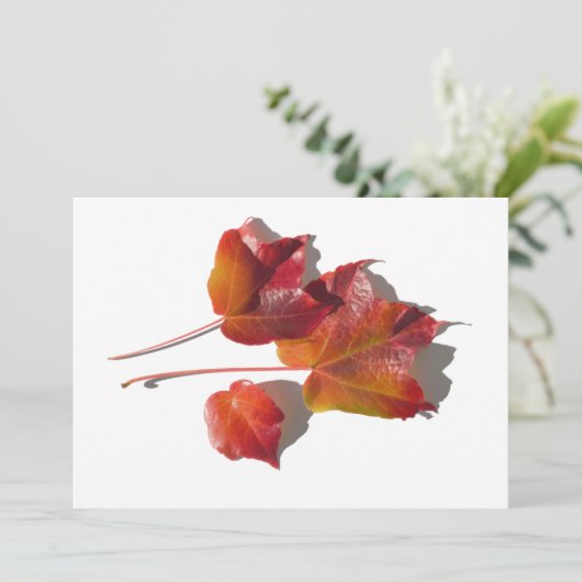 Carte Feuilles d'automne (Debout devant)