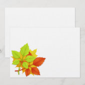 Carte Feuilles d'automne (Devant / Derrière)