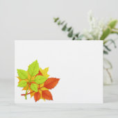 Carte Feuilles d'automne (Debout devant)