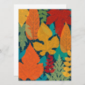 Carte Feuilles d'automne (Devant / Derrière)