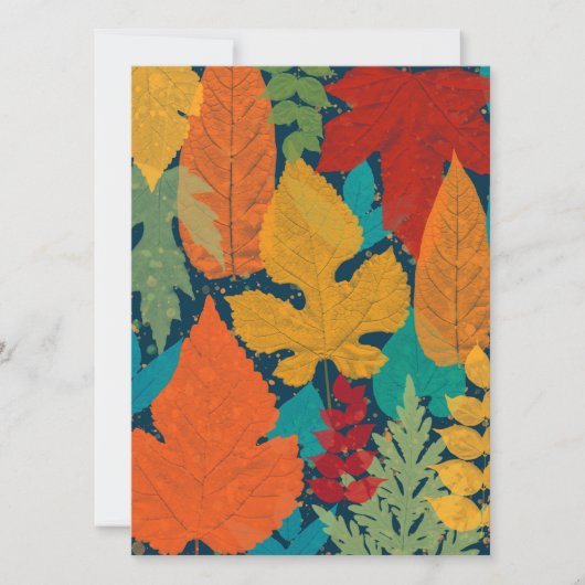 Carte Feuilles d'automne (Devant)