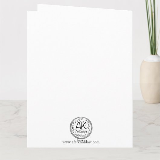 Carte Feuilles d'automne (Dos)