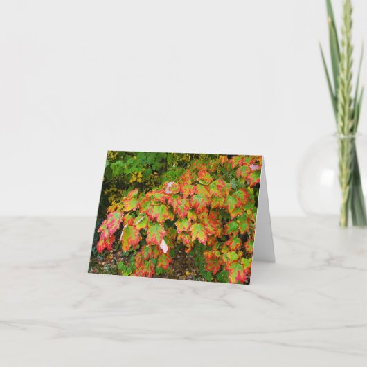 Carte Feuilles d'automne (Devant)
