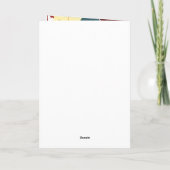 Carte Feuilles d'automne à l'aquarelle rustique (Dos)