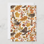 Carte Feuilles d'automne, baies, champignons et fleurs (Devant)