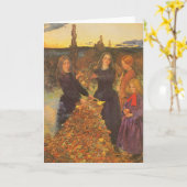 Carte Feuilles d'automne de Sir John Everett Millais (Fleur jaune)