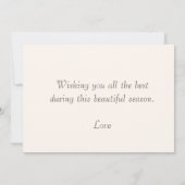 Carte Feuilles d'automne & Écureuil Joyeux messages d'au (Dos)