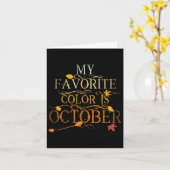Carte Feuilles D'automne Feuillage Oct Ma Couleur Préfér (Fleur jaune)