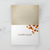 Carte Feuilles d'automne Merci (Intérieur)