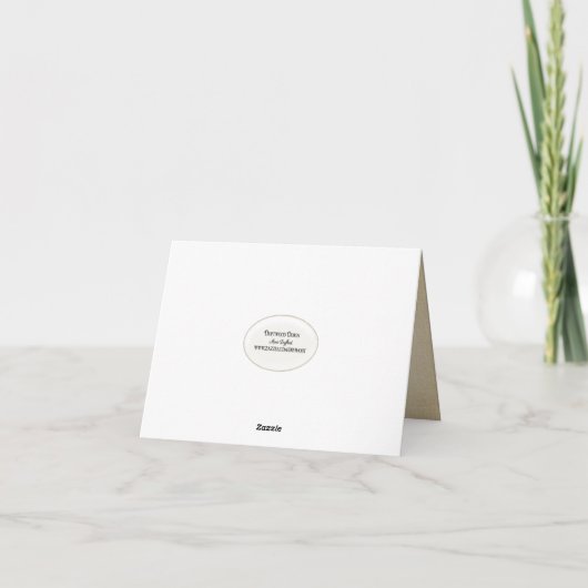 Carte Feuilles d'automne Merci (Dos)