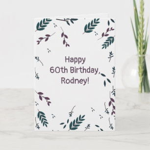 Carte Feuilles d'automne modifiables