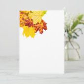 Carte Feuilles d'automne motif (Debout devant)