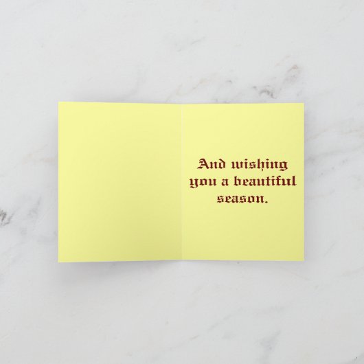 Carte Feuilles d'automne salutation (Intérieur)