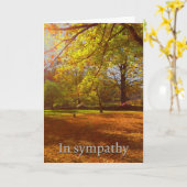 Carte Feuilles d'automne sympathy (Fleur jaune)
