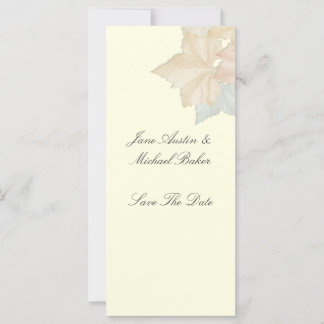 Carte Feuilles D'Automne, Un Mariage Enregistrer La Date