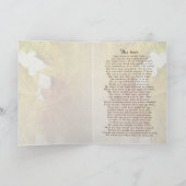 Carte Feuilles D'Automne, Un Poème De Thanksgiving (Intérieur)