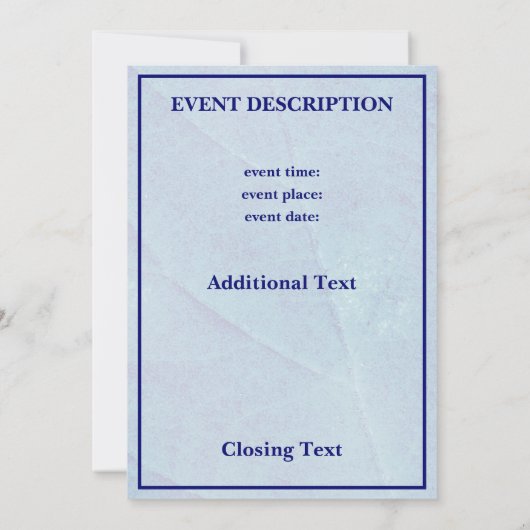 Carte Feuilles de brique d'impression Cyano (Dos)