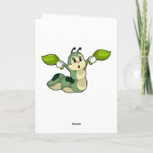 Carte Feuilles de chenille (Dos)