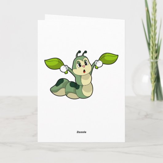 Carte Feuilles de chenille (Dos)