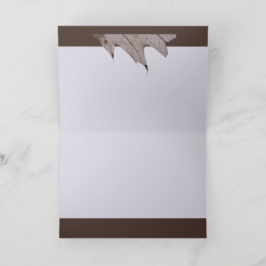 Carte Feuilles de fantôme de chêne (Intérieur)