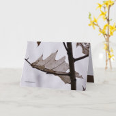 Carte Feuilles de fantôme de chêne (Fleur jaune)