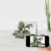 Carte Feuilles de houx glacées Joyeux solstice d'hiver