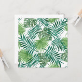 Carte Feuilles de la jungle tropicale (Devant/Arrière en situation)