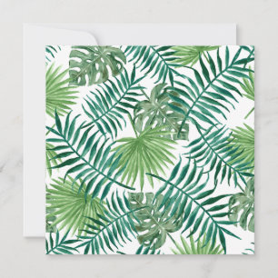 Carte Feuilles de la jungle tropicale