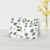 Carte Feuilles de l'eucalyptus (Fleur jaune)