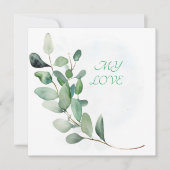 Carte Feuilles de l'Eucalyptus vert (Devant)