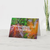 Carte Feuilles d'érable rouge (Devant)