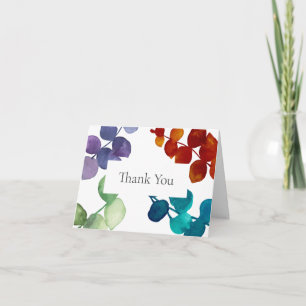Carte Feuilles d'eucalyptus de la forêt Merci