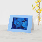 Carte Feuilles d'hiver (Fleur jaune)