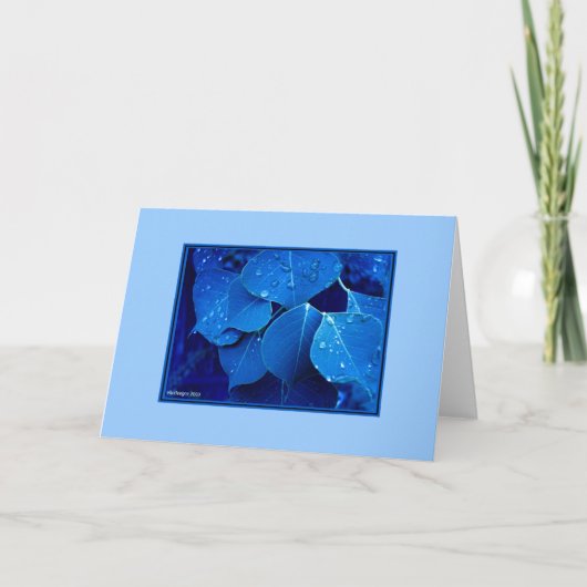 Carte Feuilles d'hiver (Devant)