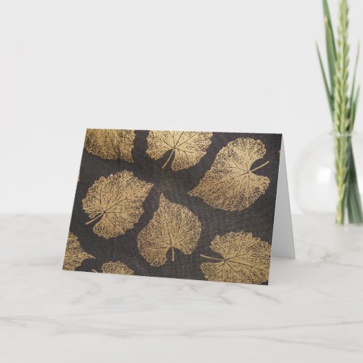 Carte Feuilles d'or (Devant)