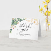 Carte Feuilles d'or de l'Eucalyptus (Fleur jaune)