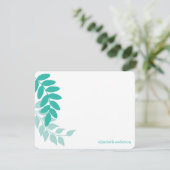 Carte Feuilles du jardin vert (Debout devant)