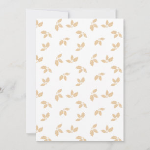 Carte Feuilles en papier tan