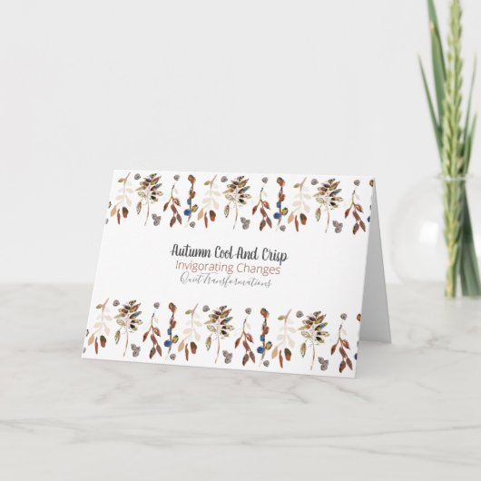 Carte Feuilles Et Berries (Devant)